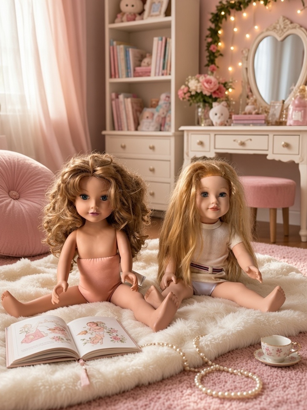 Journey Girls and Lotus Onda 18 Inch Doll Bundle Retired Blonde